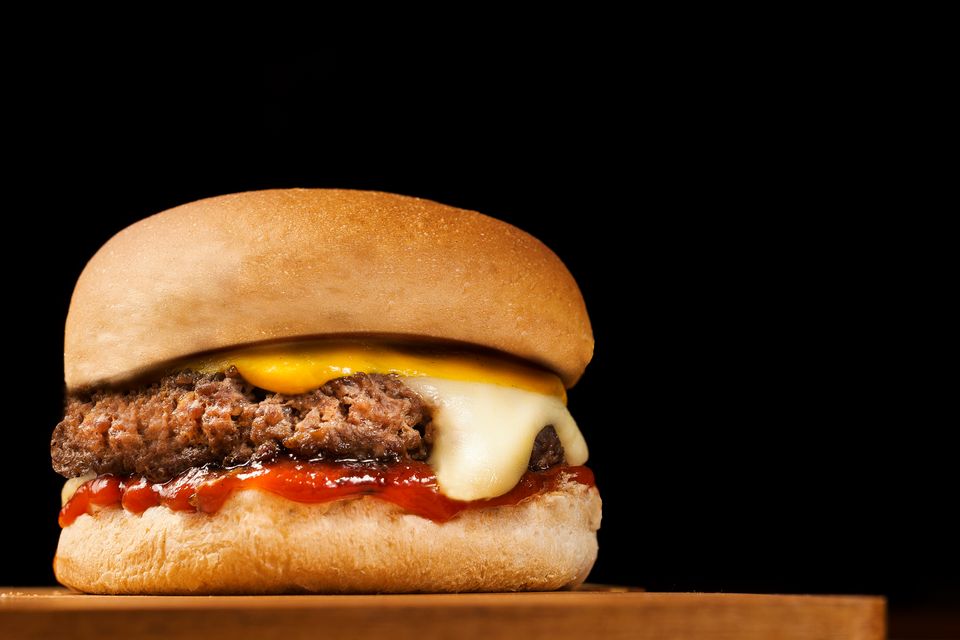 Hamburguesa casera hecha en Air Fryer